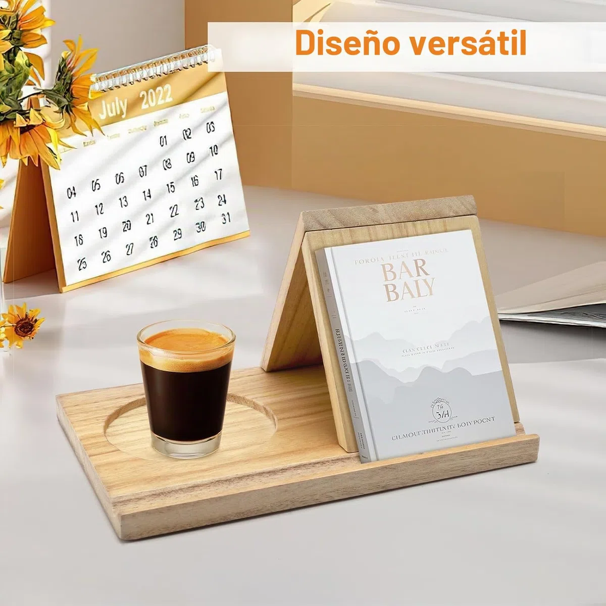 Soporte de Libro de estantería Triangular de Madera de Macizo Soporte para Libros Personalizad para Reposar Páginas Regalos para Lectores Profesores Escritores