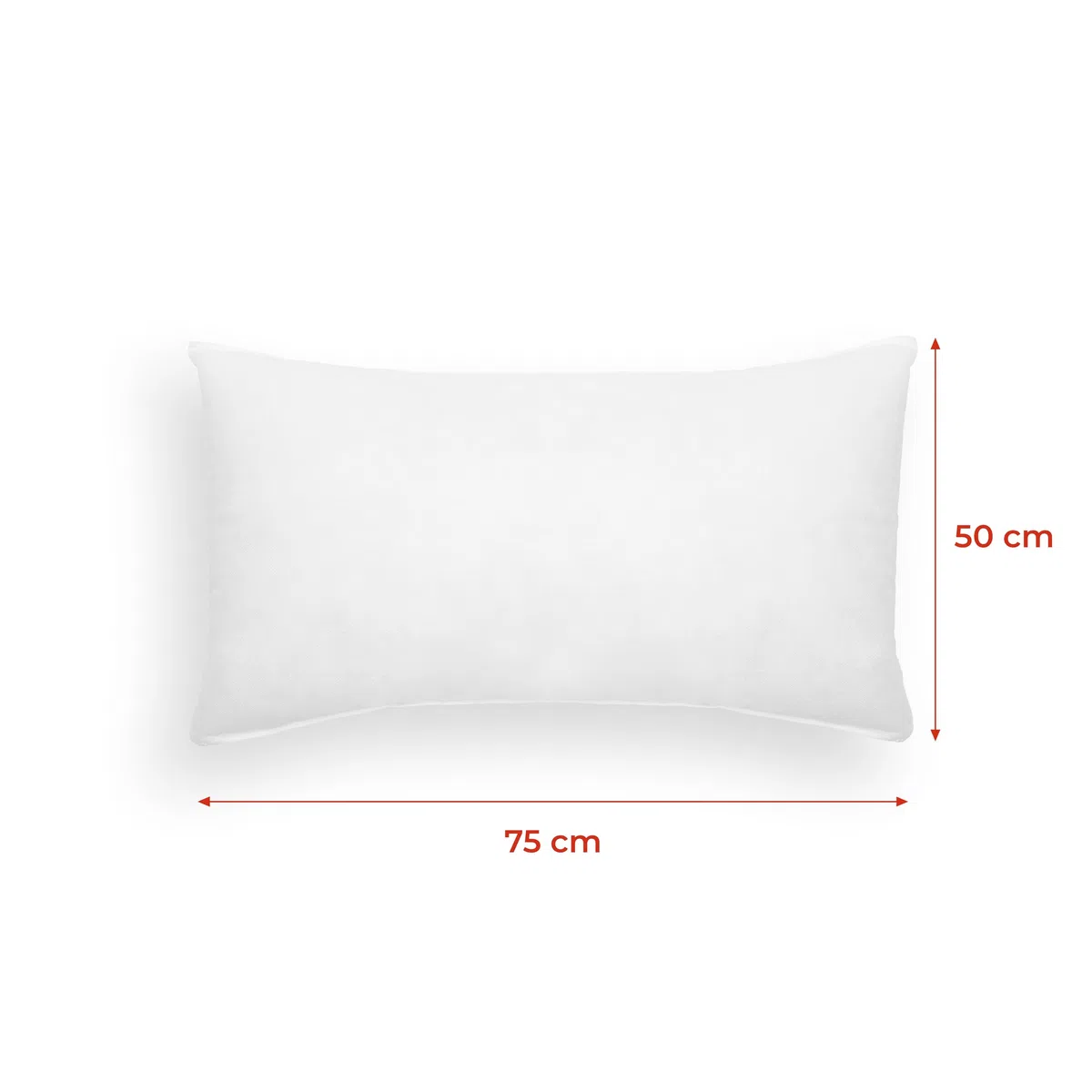 Relleno de Cojín 50x75cm Fibra Hueca silliconada Tejido TNT – Suave, Ligero y Transpirable – Hipoalergénico,Lavable – Ideal para Fundas de Cojines Decorativos y de Descanso(2, 50x75 cm)