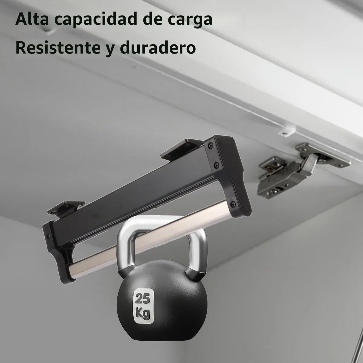 WOPPLXY barra extensible para colgar ropa de Negro, 292-590 mm perchero extraible armario de Acero Para colgar ropa, bolsos y corbatas (Negro)