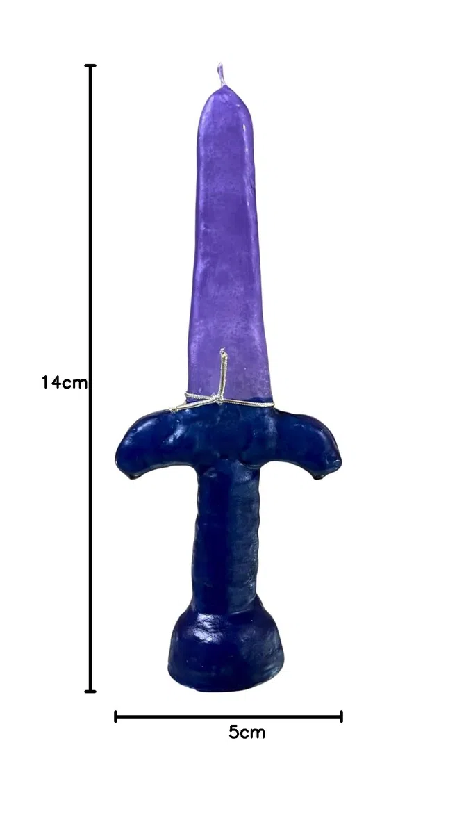 Ritual Espada del Arcángel Miguel para Protección y Defensa | Rito de Invocación a San Miguel Arcángel con Velón, Amuleto de Espada y Pergamino para Proteger a los Nuestros y Brindar Defensa.