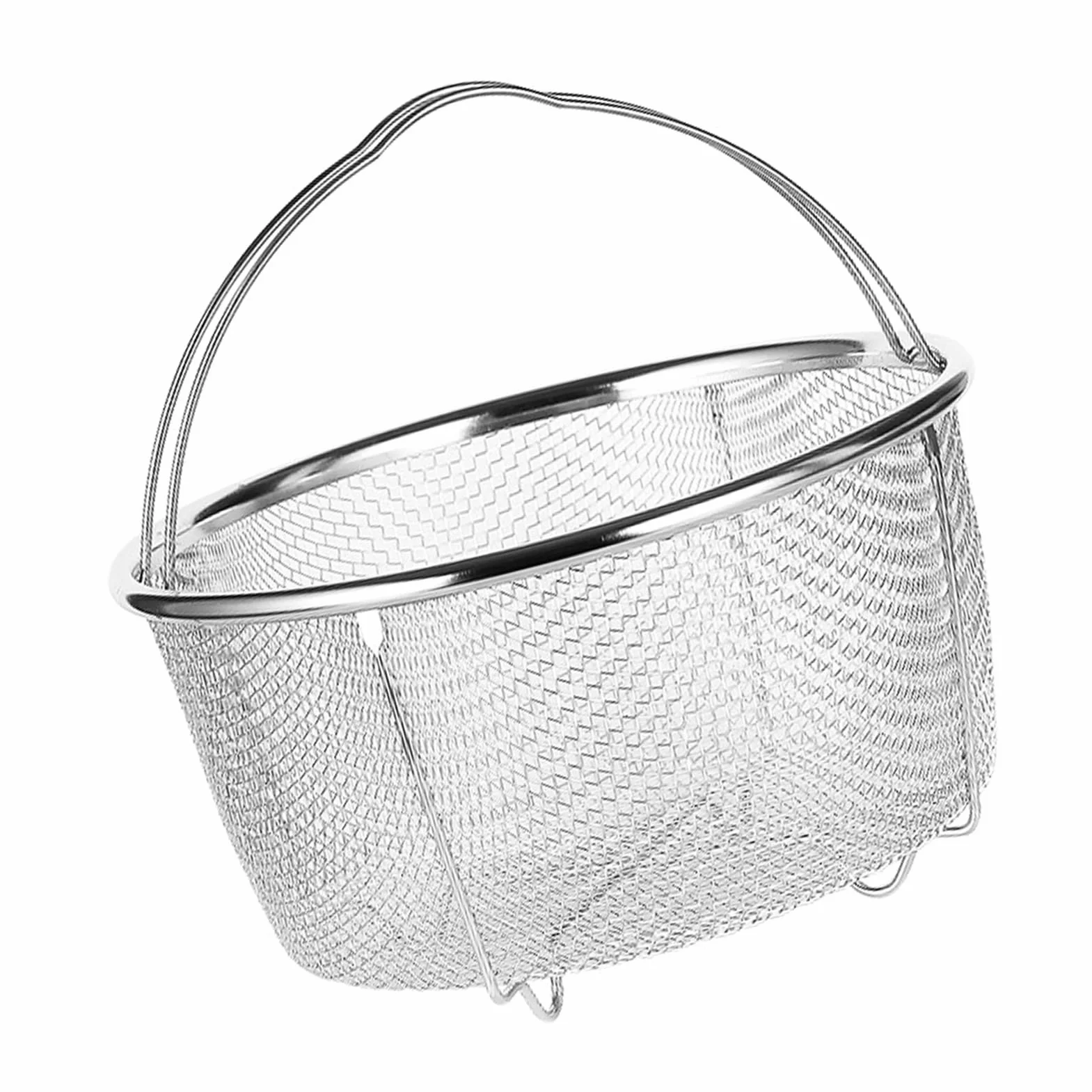 Cesta de vapor de malla de acero inoxidable diseño versátil filtro eficiente cesta de drenaje para cocina de arroz