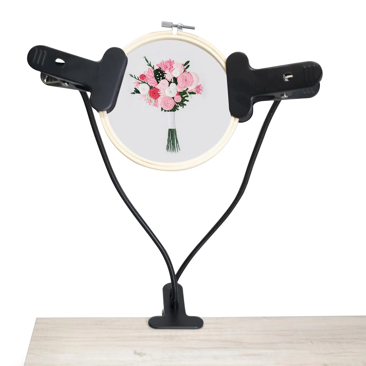 Soporte para bastidor de bordado, soporte para marco de bordado ajustable, para manualidades, para manualidades, proyectos de costura