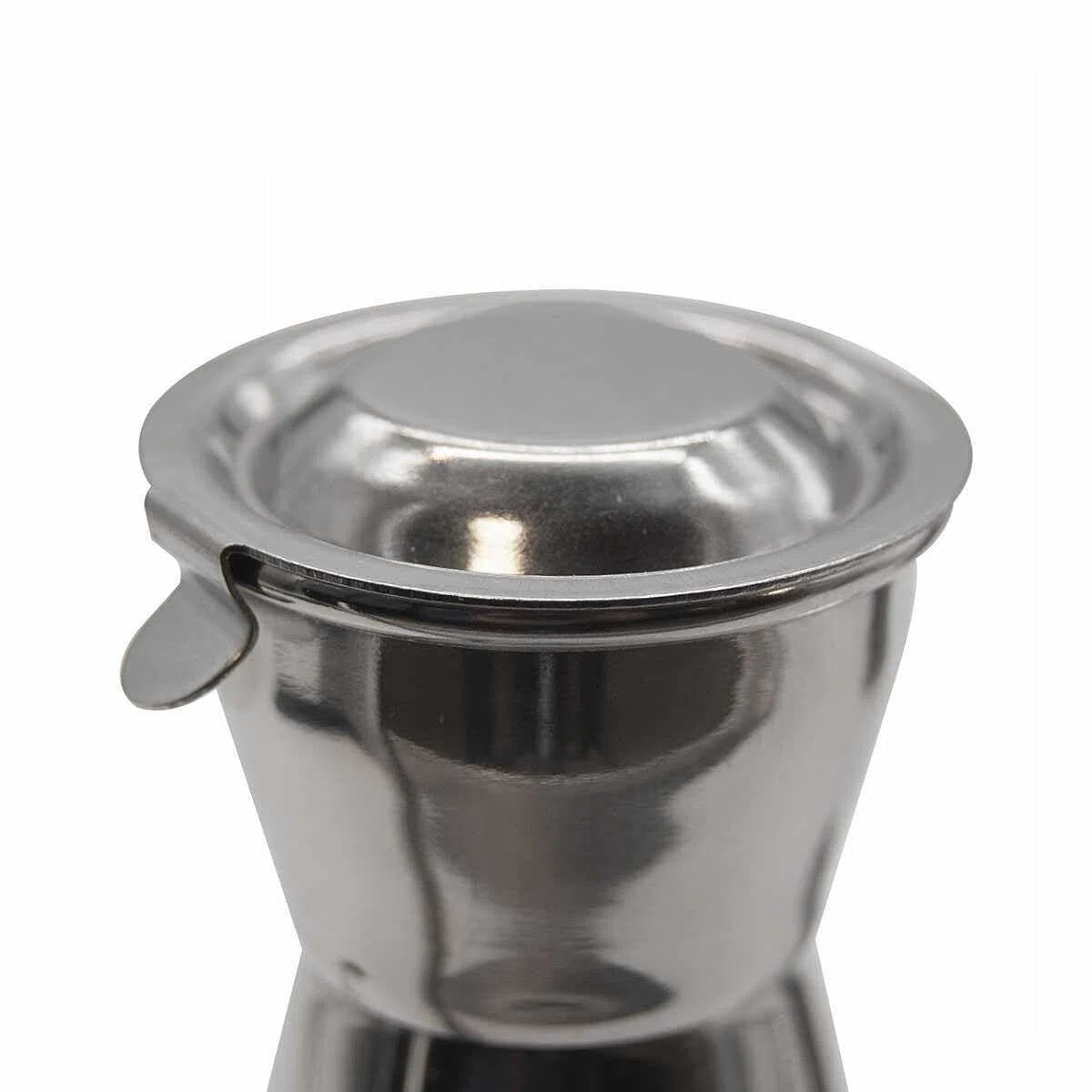 CHEFZOCO Aceitera acero inoxidable, Dispensador de Aceite, Botella para aceite de Cocina, Vinagrera de Acero Inoxidable, Recipiente para Aceite, Longitud 19 cm, Capacidad 500 ml