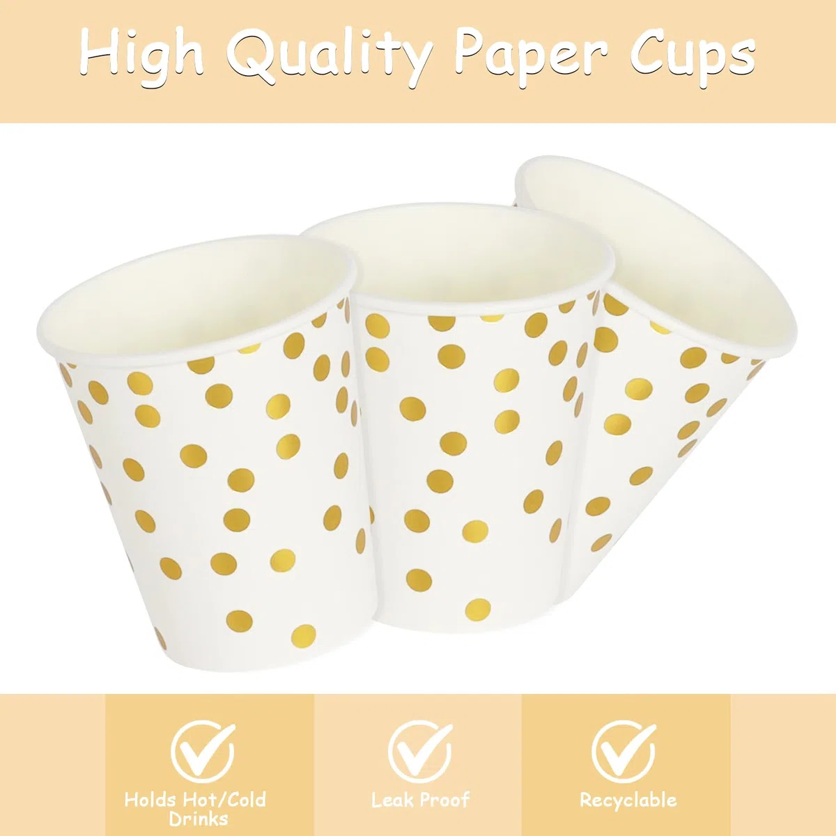 Conjunto de vajilla en color blanco dorado, compuesto por 80 piezas: incluye platos, vasos de papel y servilletas, ideal para fiestas de cumpleaños, banquetes y otras ocasiones-20 Invités