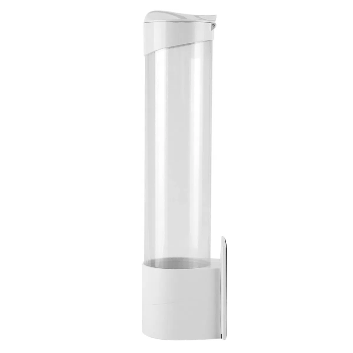 Haofy Dispensador de Vasos Desechables, Dispensador de Taza de Plástico/Papel Montado en la Pared, Accesorio de Fuente para Beber, para Hogar Oficina Restaurante, Hasta 50 Tazas de 5-7,5 cm Diámetro