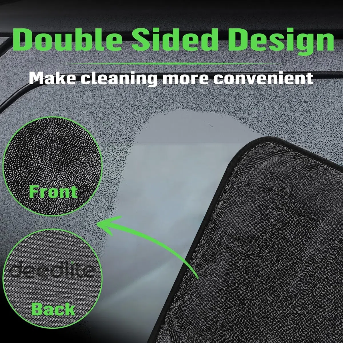 Deedlite Shiny Bath Wipes Paño Microfibra, Shiny Bath Drying Towel para Baño, Cocina y Auto