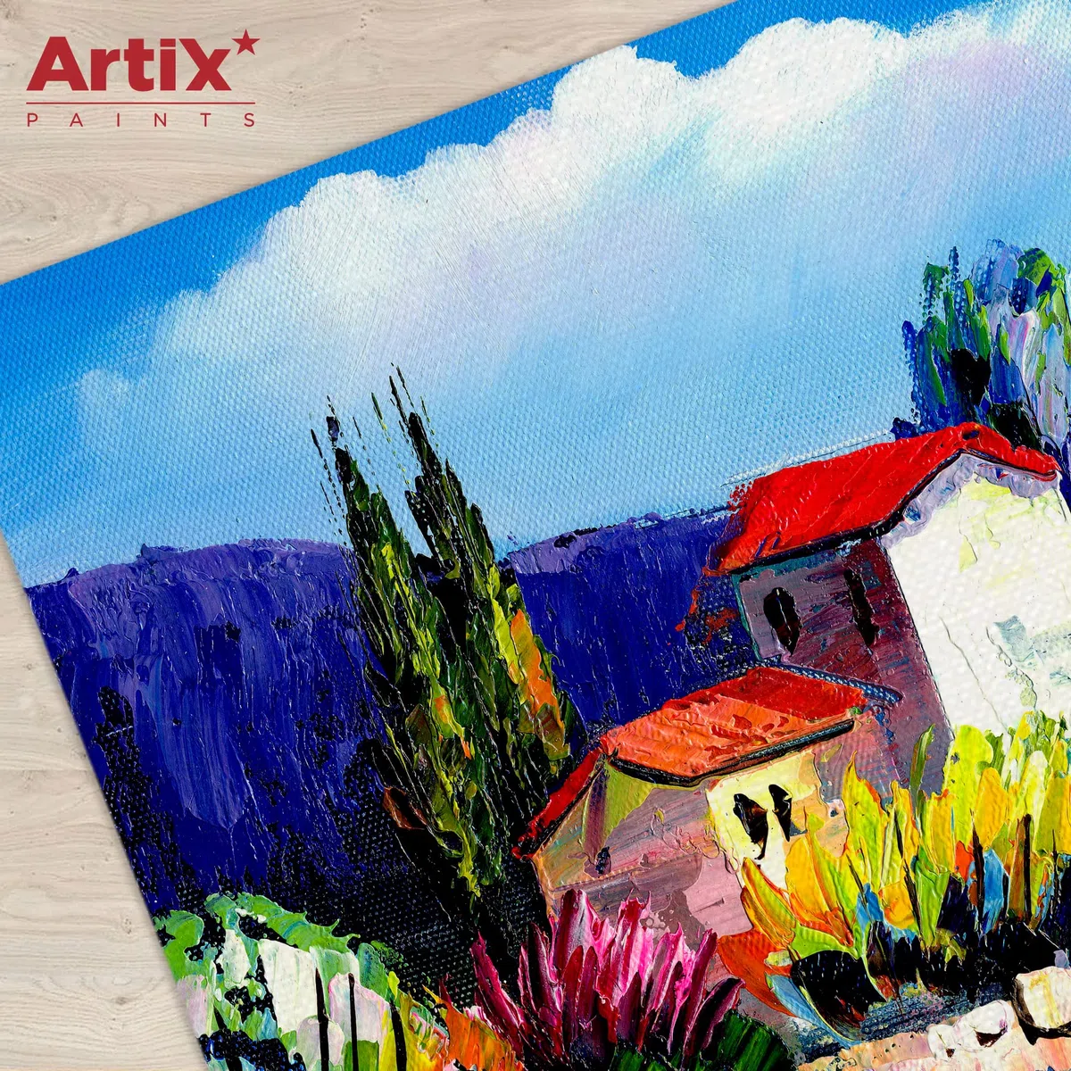 ARTIX - Set de 6 Lienzos para Pintar 30x40x1.5 cm, Paneles Imprimados, 100% Algodón, Lienzos Preestirados para Pintura Acrílica, Con Bastidor de madera, para Artistas Profesionales o Principiantes