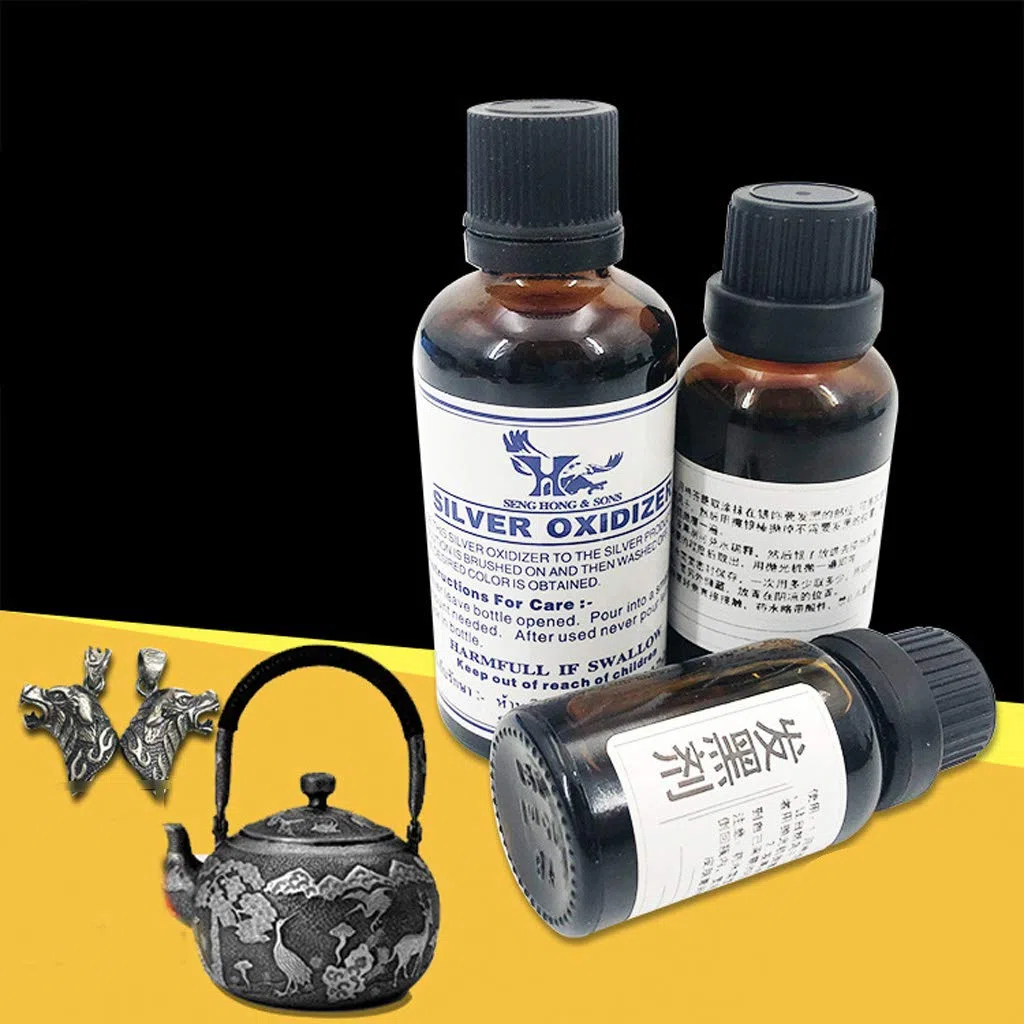 SOFEA Solución oxidante de Plata Plata de Ley Oxidar pátina Gel Fabricación de Joyas Retro