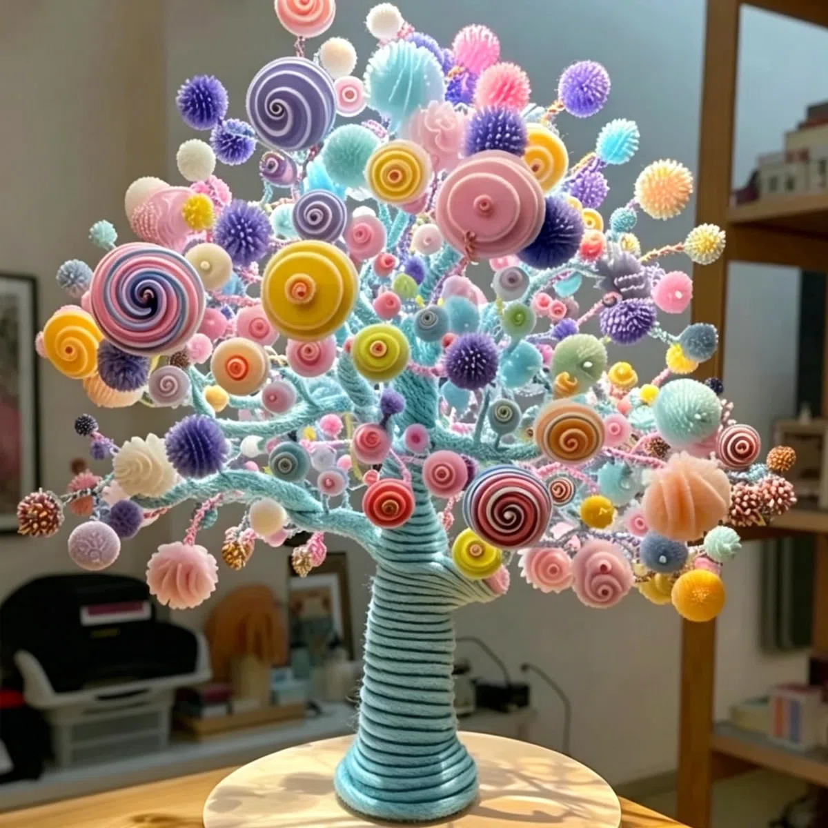 400 PCS of DIY Craft Pipe Cleaners, Bouquet Pipe Cleaners, Flower Blur Stick Craft Supplies, Craft Kit Gifts, and Pipe Cleaner Sets for Floral and Artistic Purposes (purple-4)