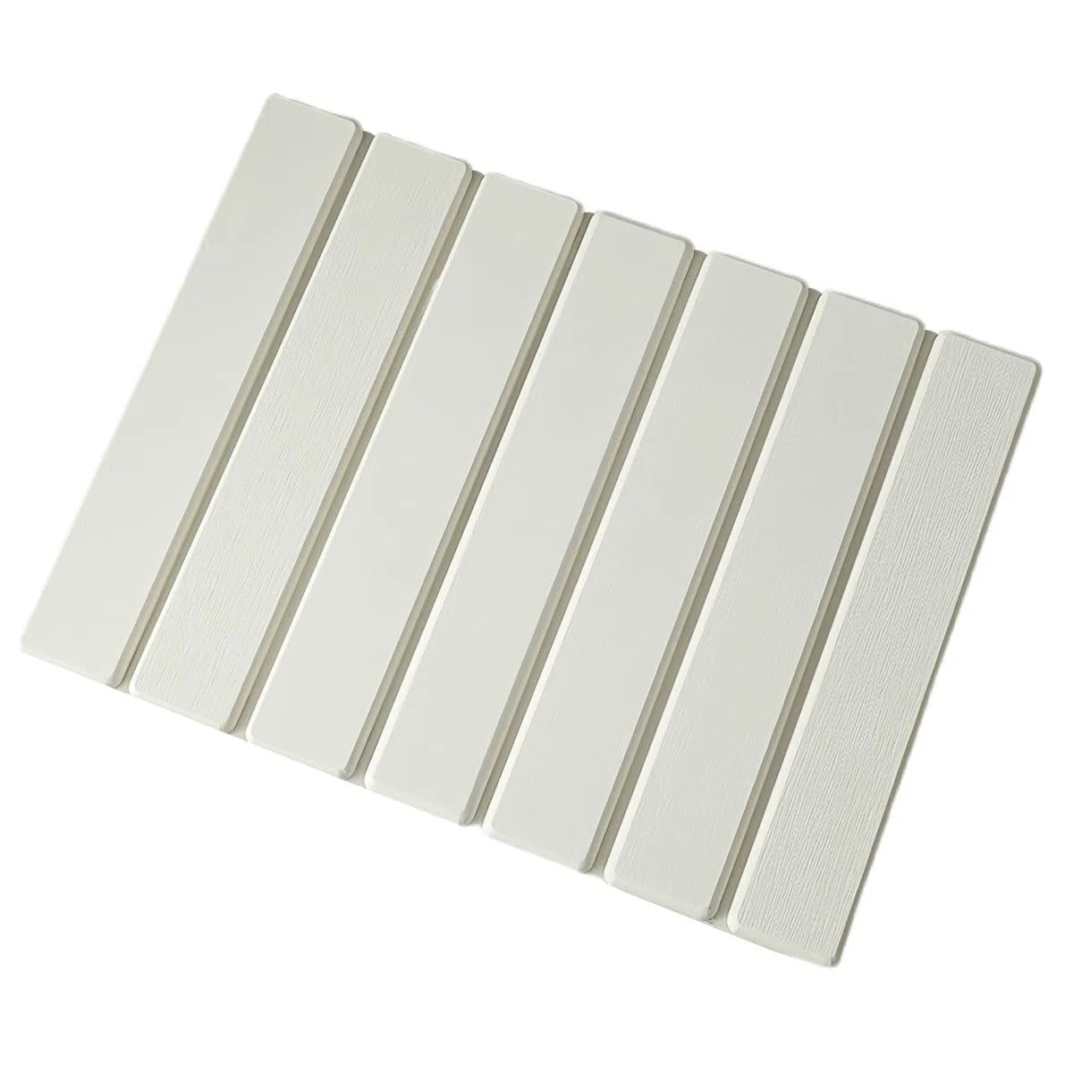 Tapete de secado de piedra para encimera de cocina, tapete plegable de tierra de diatomeas con almohadilla antideslizante, absorbente para platos, baño, botellas y tazas (blanco)