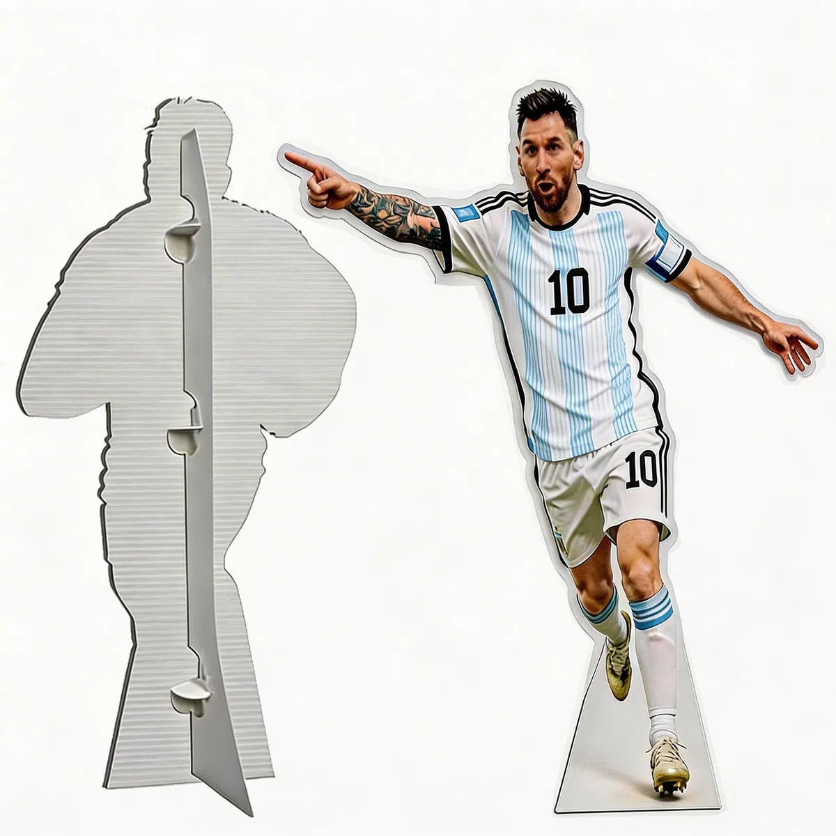 Figura de Cartón Personalizada Tamaño Real 1-7 pies | Silueta de Cartón Impermeable con Soporte, Póster Recortable como Regalo | para Boda, Cumpleaños, Graduación, Navidad y Halloween (150cm/5 Pieds)