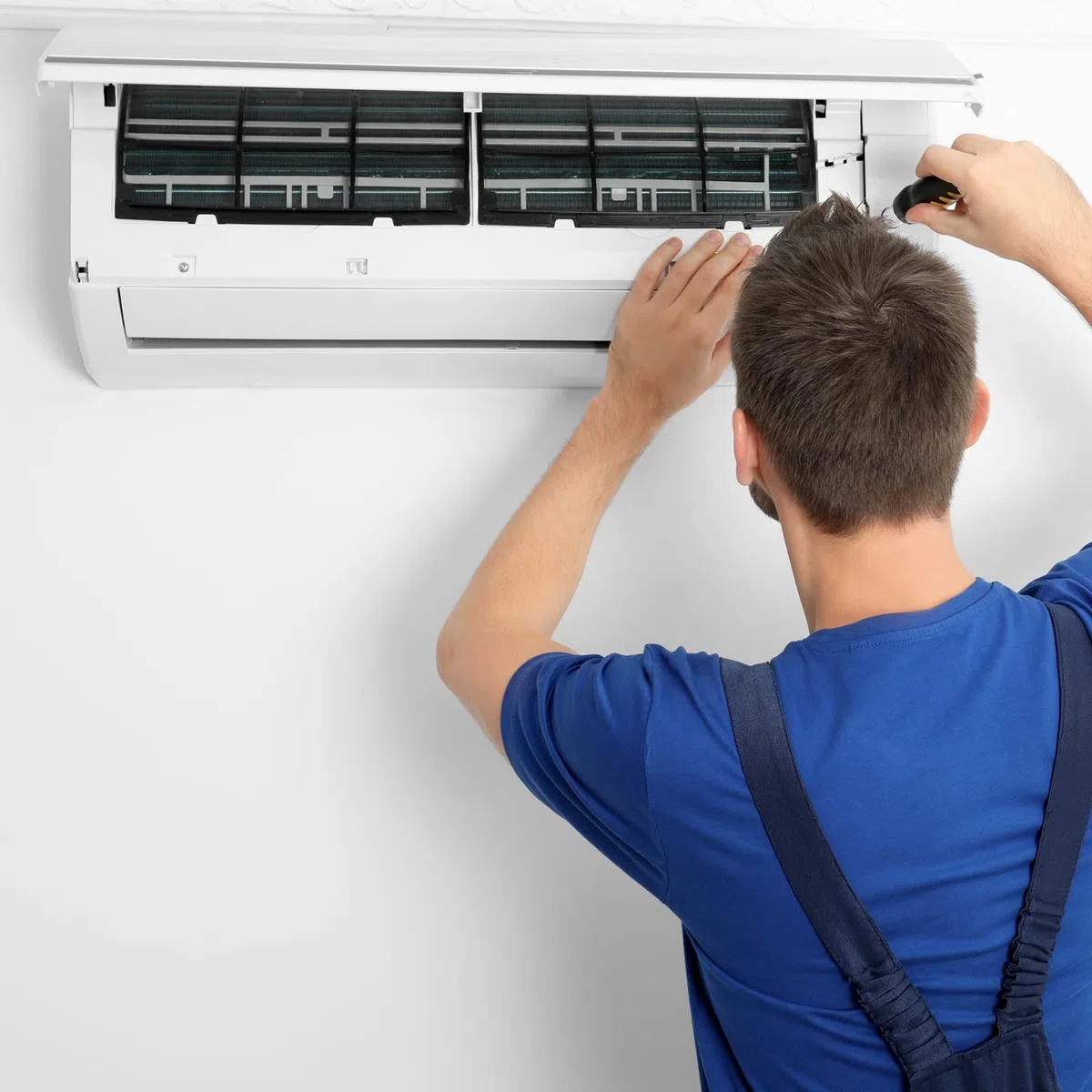 PATIKIL 10.63" x 10.43" x 0.28" Aire Acondicionador Aire Filtro, Plástico Aire Filtrado Pantalla Reemplazo con Aire Filtro Espuma para HVAC, Blanco Negro
