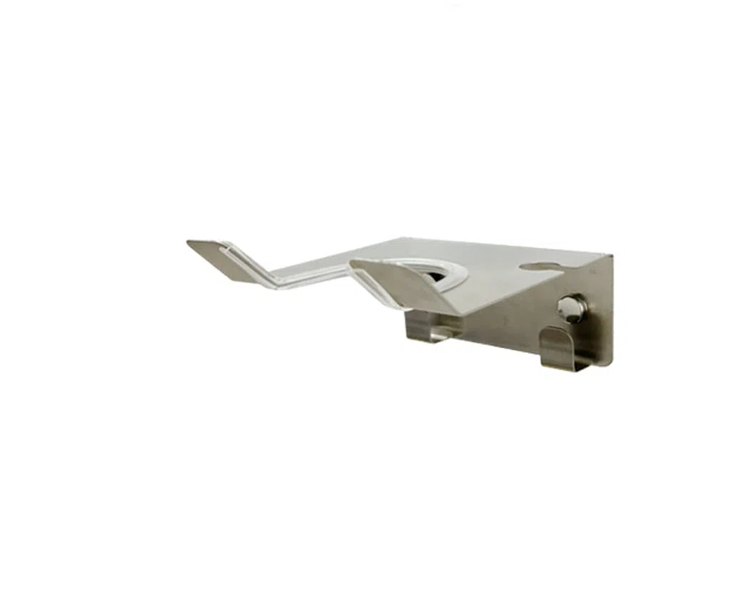 zoele Soporte de pared para vaporizador de ropa, soporte portátil de tela para plancha de vapor, gancho para colgar en la pared de la máquina de planchado de vapor (plata)