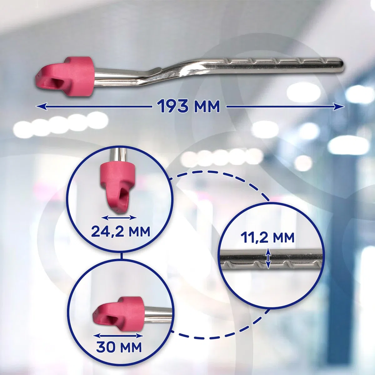 Varilla Descalcificadora para Centro Planchado con Código Original CS-00112641 para Tefal para Moulinex - Garantía de 10 Años - MONTERAL