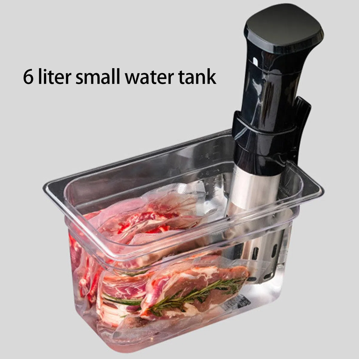 Amplio recipiente de cocción lenta de baja temperatura de 6 L para cocineros profesionales, tanques de agua Sous Vide de gran capacidad, contenedor Sous Vide