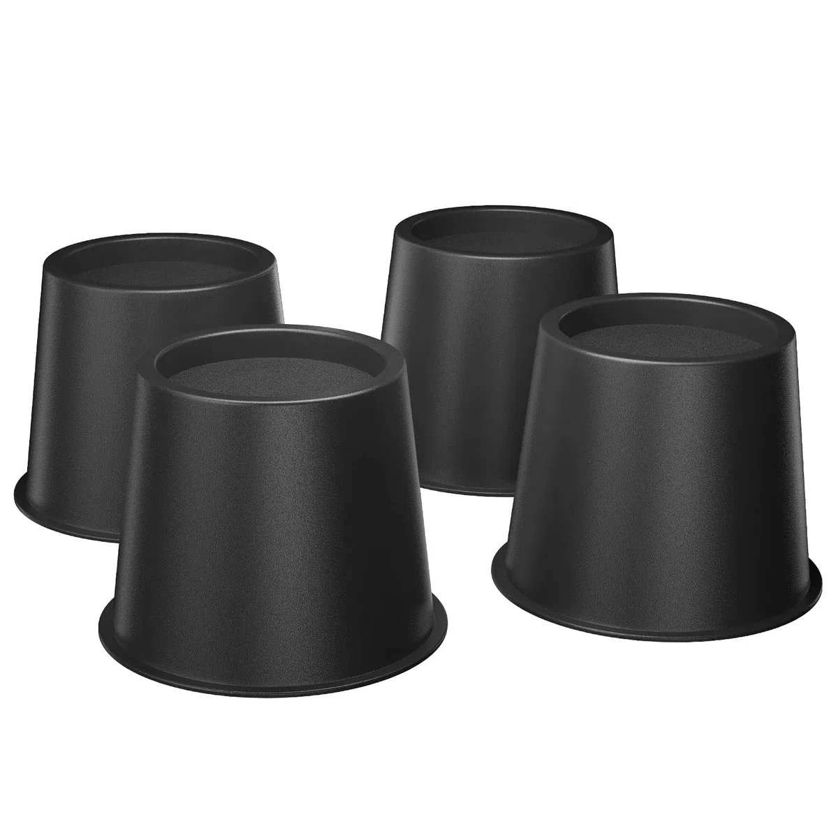 Uping Elevador de Muebles, Elevadores Ajustables para Camas, Mesas o Mobiliario, Agregue Altura de 8CM (4 pack, negro)