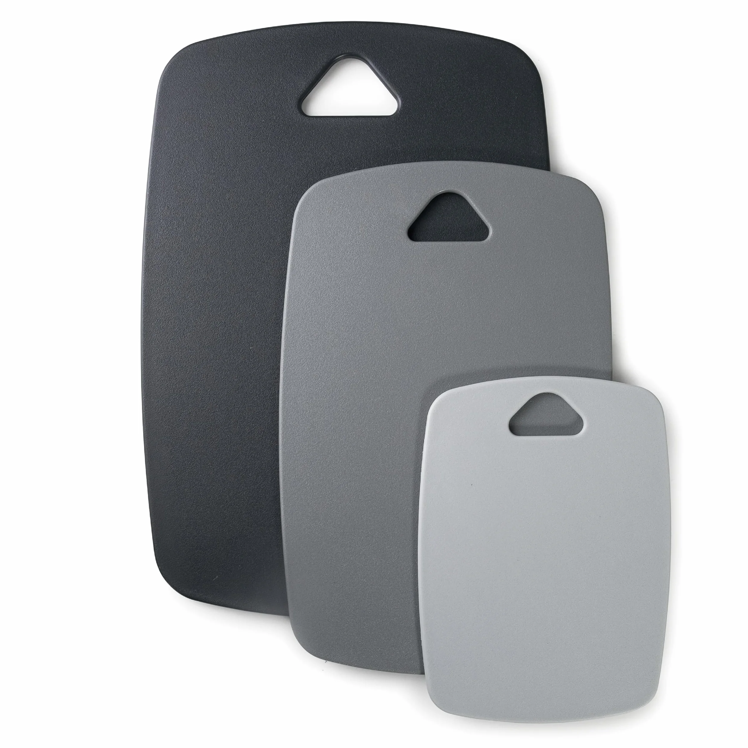 Lacor - 60500 - Set 3 Tablas de Corte a Doble Cara, Polipropileno, Libre de BPA, Ligeras, Resistentes, Aptas para Lavavajillas, Antibacterianas, Higiénicas, 20x15, 30x20 y 35x25 cm