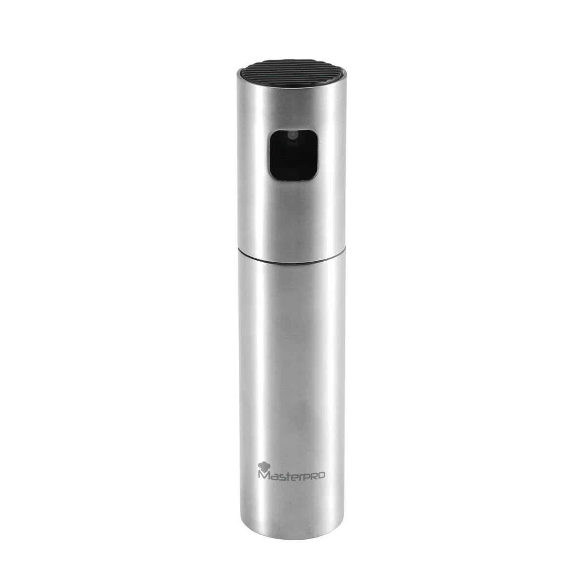 MasterPro Foodies - Pulverizador de Aceite - Spray de 100ml de Capacidad y 4x17,5cm - Fabricado en Acero Inoxidable - útil Para Freidora de Aire - Resultado Homogéneo