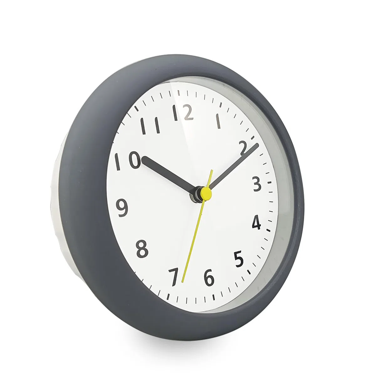 Reloj de Ducha silencioso, Resistente al Agua, no Hace Tic-TAC, Funciona con Pilas, con Gancho, Soporte Plegable y Ventosa de PVC para el Cuarto de baño Dormitorio