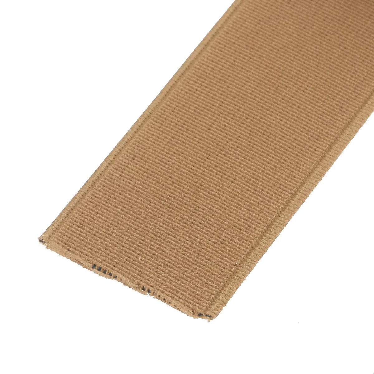 QUARKZMAN Bandas Elásticas para Coser 4cm 5 Yardas/15 Pies Marrón Claro Carrete de Elástico de Punto de Alta Elasticidad para Pelucas, Cinturones, Pantalones