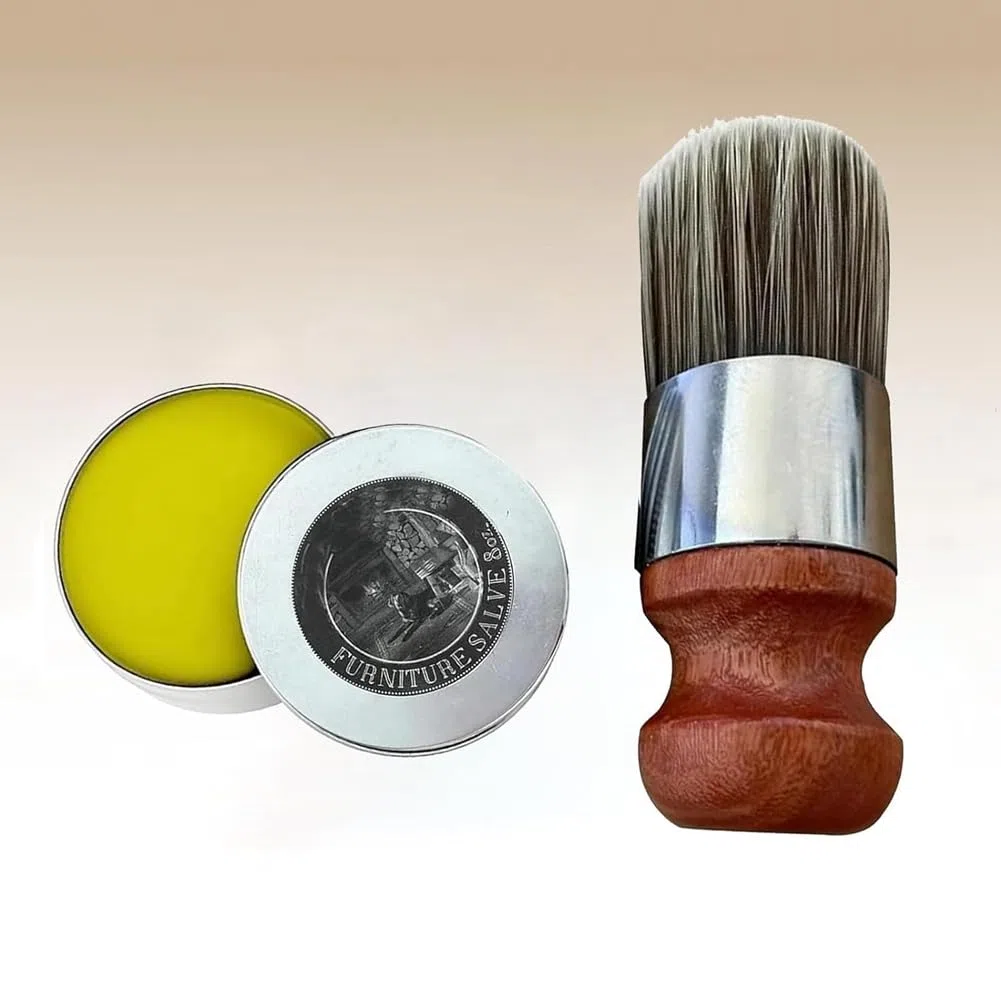 Wise Owl - Pomada para muebles con 2 cerdas para proteger muebles de y madera