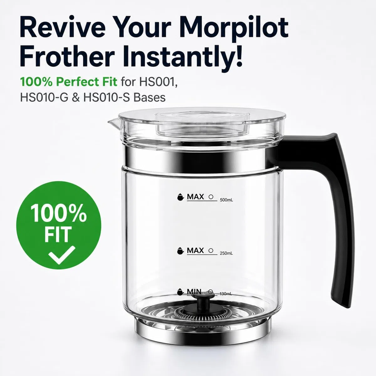 Morpilot Glass of Milk Frother para Espumador de Leche