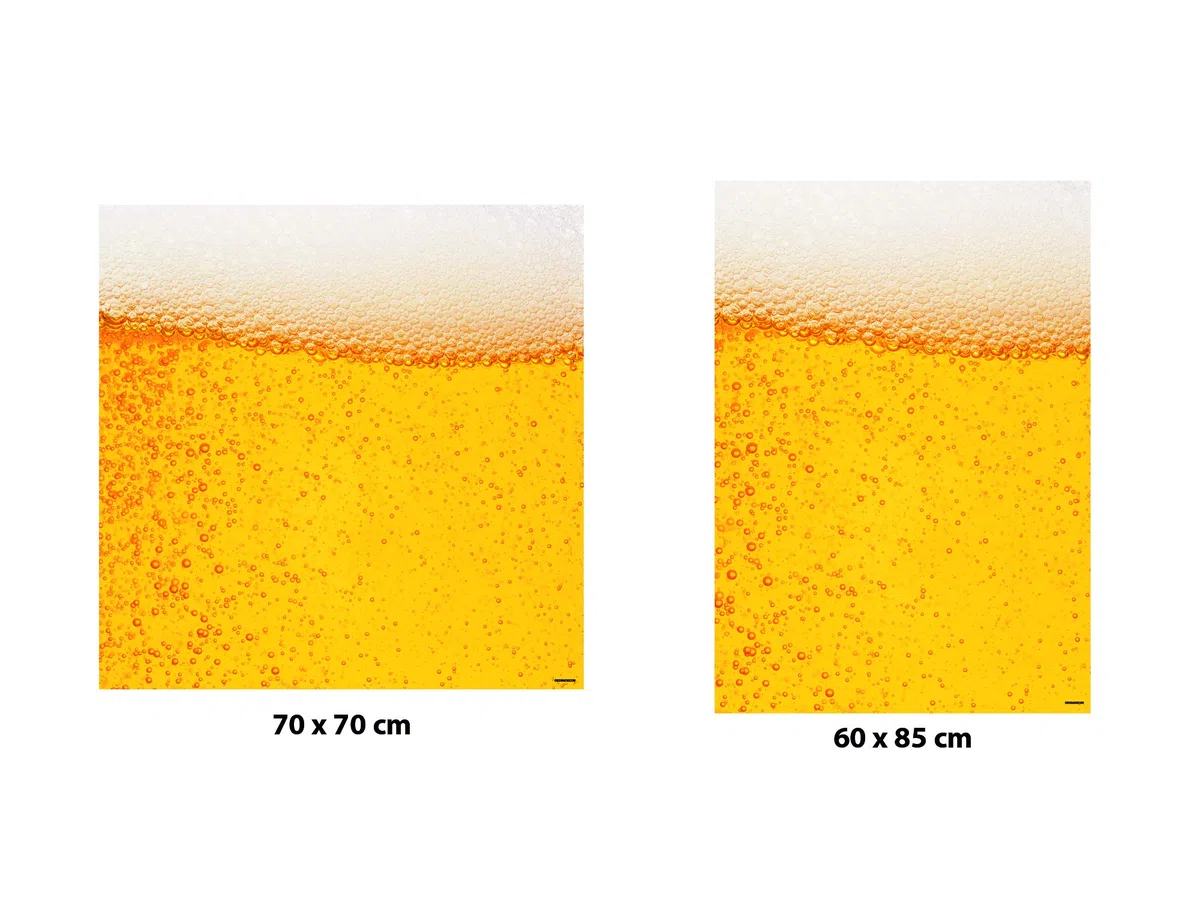 Oedim Vinilo para Lavadoras Cerveza | Varias Medidas 70x70cm | Adhesivo Resistente y de Fácil Aplicación | Pegatina Adhesiva Decorativa de Diseño Profesional