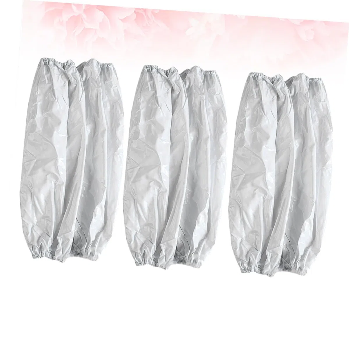 3 pares Mangas Impermeables de PVC Manguitos Elásticos Resistentes al Aceite para Cocina y Limpieza Doméstica Cubiertas Prácticas para Brazos de Adulto