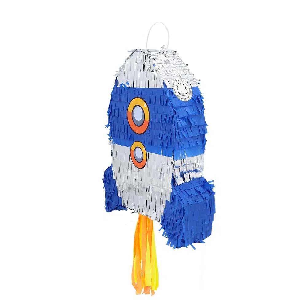 Boland - 50514 - Piñata Rocket, 56 x 23 cx 18 cm, decoración colgante, decoración para cumpleaños, fiesta temática y carnaval