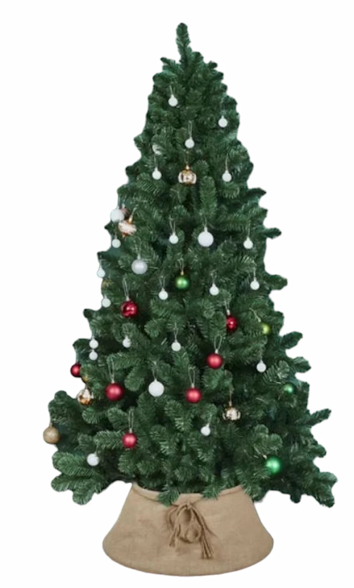 COIL Falda para árbol de Navidad, ovalada, rectangular, diámetro a partir de 56 cm (beige, diámetro 56)