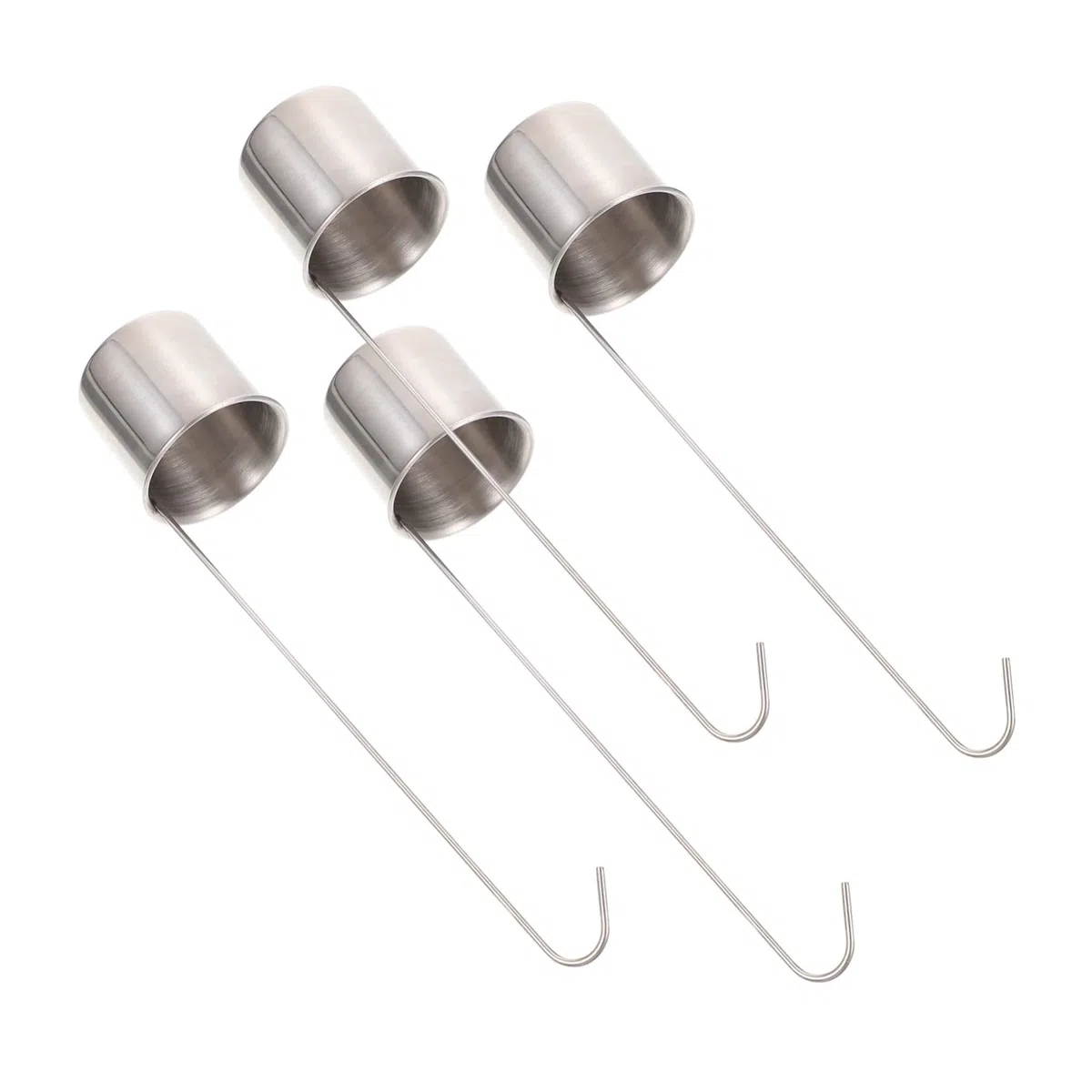 ULTECHNOVO Cucharón de Acero Inoxidable para Vino Medidor 4 Piezas, Práctico y Fácil de Colgar, Accesorio Esencial Hogar