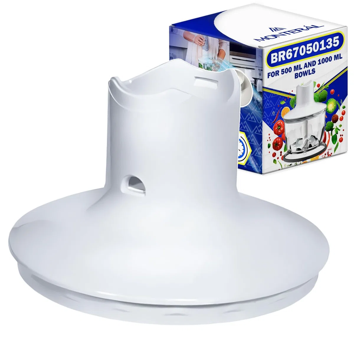 MONTERAL Tapa para la Batidora con Código Original BR67050135 para Braun - Garantía 10 Años