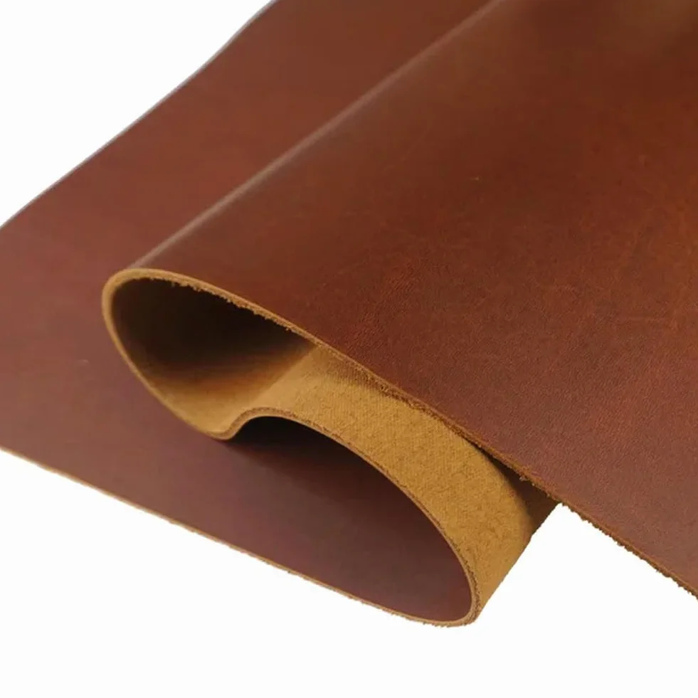 Piel de vaca curtida de grano completo de 2,0 mm de grosor, material de primera capa de cuero genuino para manualidades, costura, herramientas