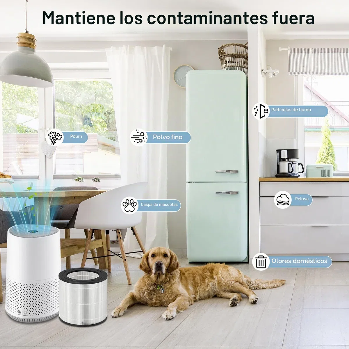 FY0611 Filtro de repuesto, filtro para purificador de aire Philips serie 600 AC0650, AC0651, con filtro previo y HEPA NanoProtect. Elimina eficazmente el humo, los olores, los alérgenos y el polen