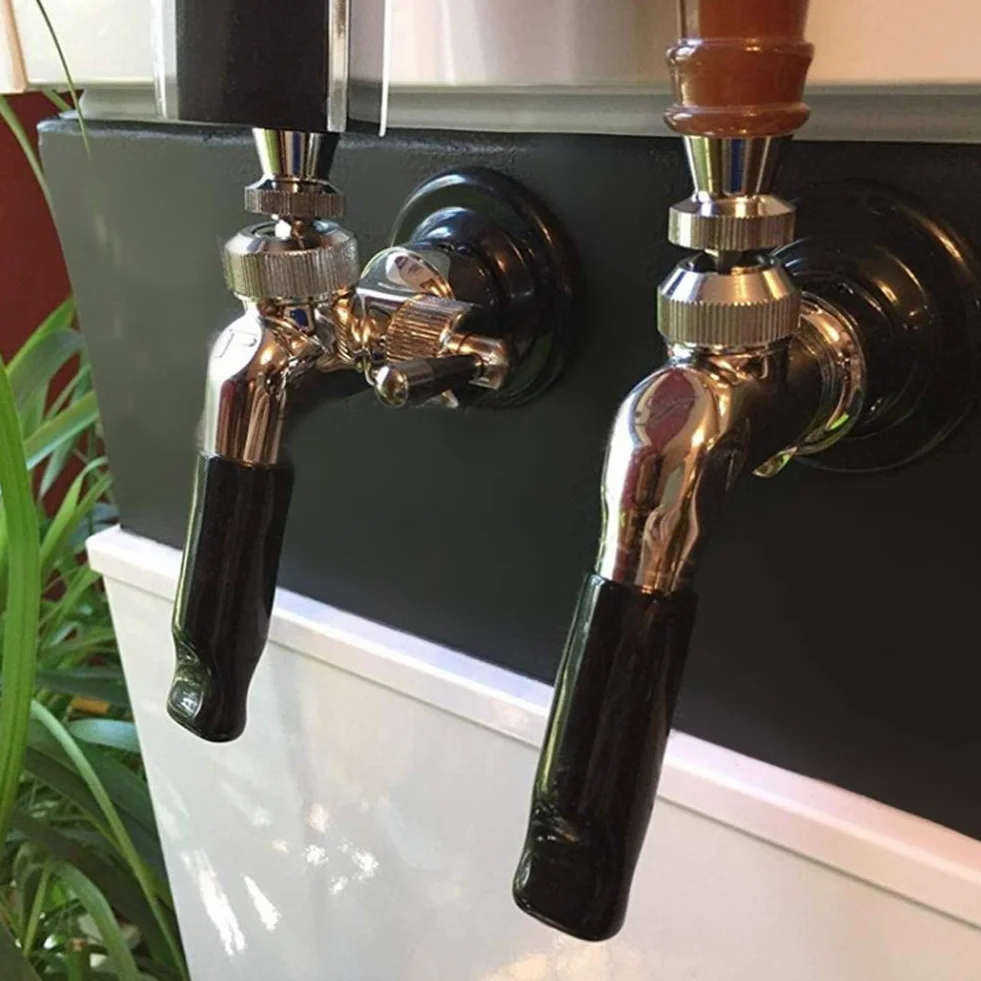 Tapón de Grifo de Cerveza, Grifo de Cerveza Negro para el Hogar, Grifo de Tiro de Goma, Tapa Protectora, Tapa de Enchufe, Accesorio de Producción de Cerveza (10Pcs)