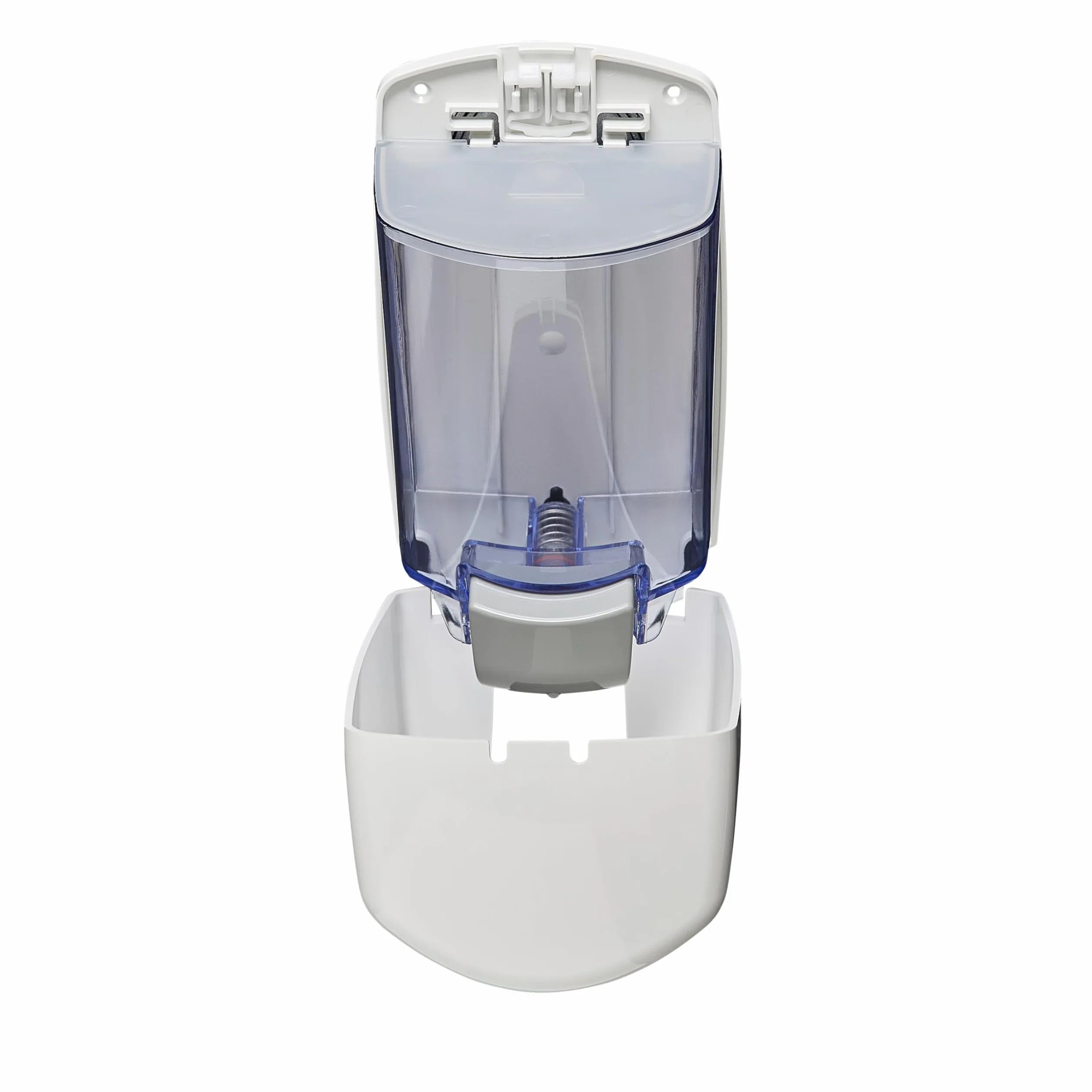 Jofel - Dosificador de Jabón Líquido para Pared, Recargable con Capacidad para 0.9L, Dispensador Jabón Baño Rellenable, Válvula Anticorrosión y Antigoteo, Carcasa ABS, Aitana AC70000, Blanco
