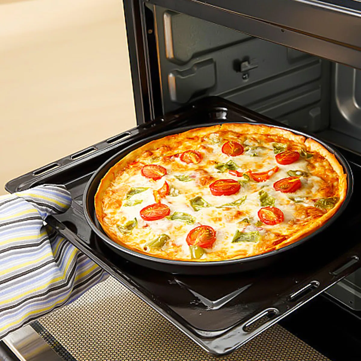 4 bandejas para pizza, platos redondos de 20 cm, molde para quiche, acero inoxidable, antiadherente, juego para pasteles