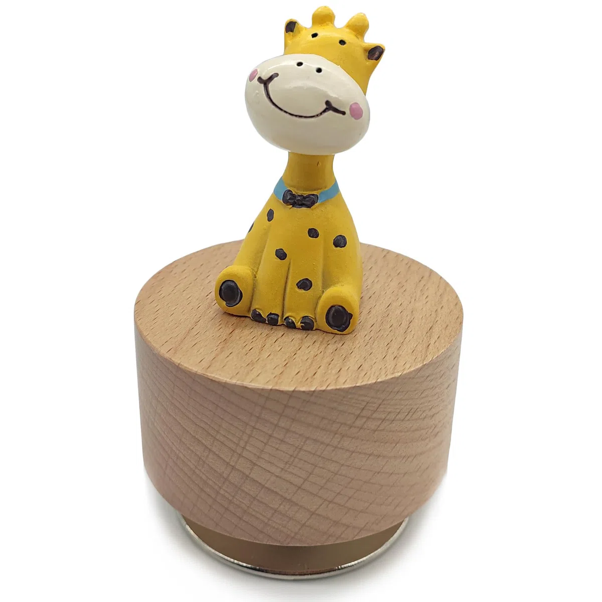 Mini Caja de música giratoria de Madera con Bonito Adorno de Jirafa (You Are my Sunshine.)