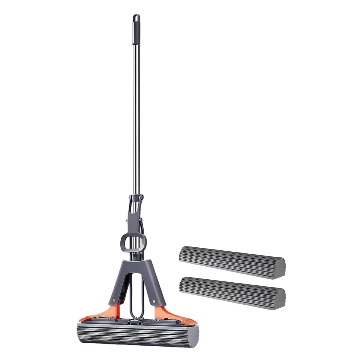 De esponja con rodillo, de esponja para la limpieza de suelos - De esponja con rodillo de PVA con mango ajustable | De esponja absorbente para la limpieza eficiente de los suelos