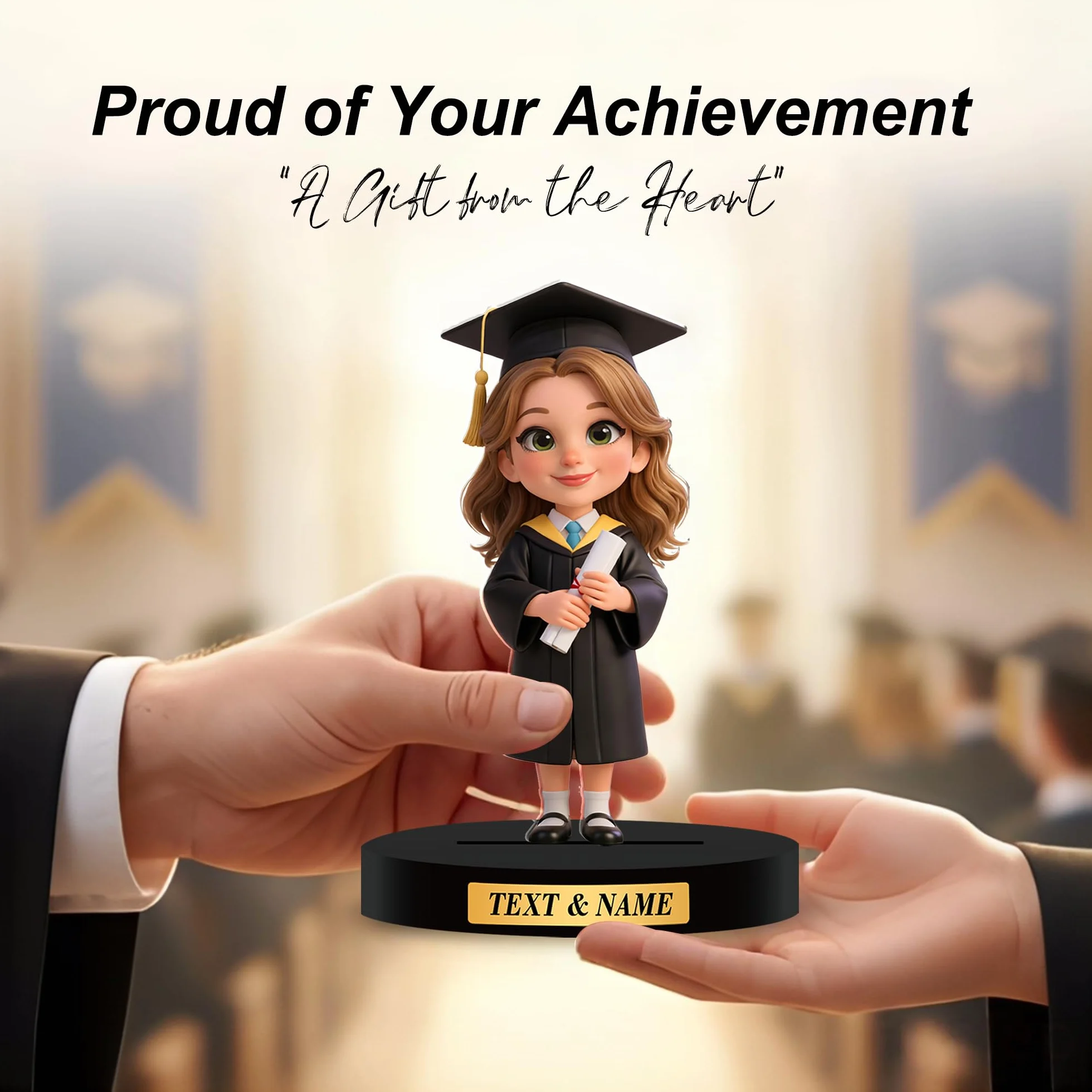 Figuras Graduación Personalizadas a Partir de Fotos, Regalo de Graduación, Decoraciones Escritorio Acrílicas 2D