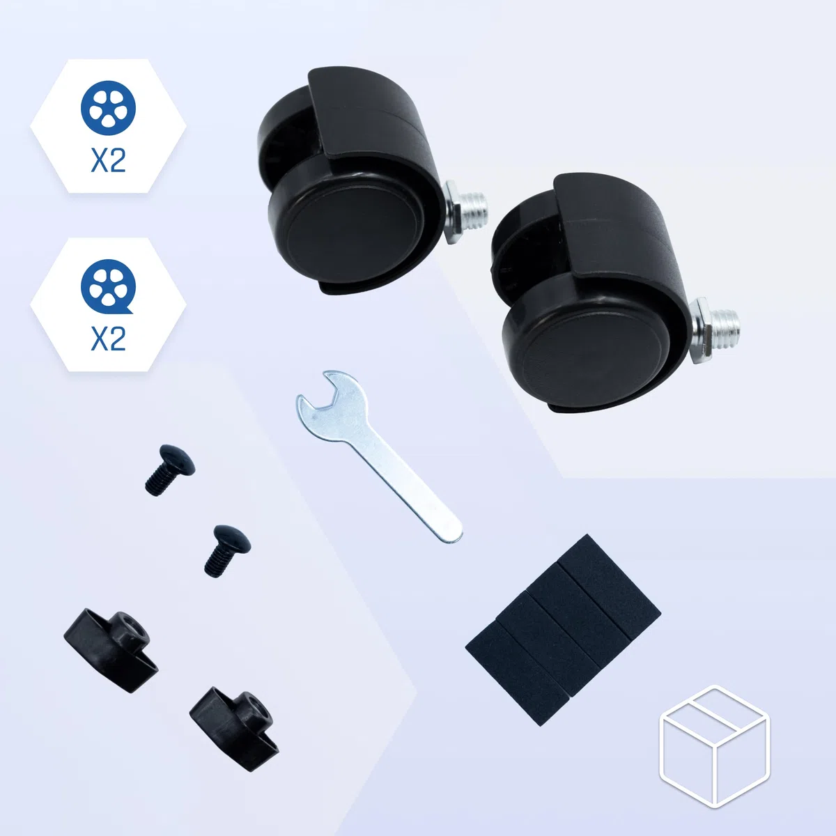 iggual -Soporte para CPU Ajustable.-Soporte Torre Ordenador Bajo Escritorio.-Soporta hasta 10kg, Metálico. -Soporte PC con Ruedas, 2 Ruedas con Función de Bloqueo y 2 Ruedas Direccionales-Negro SOP2