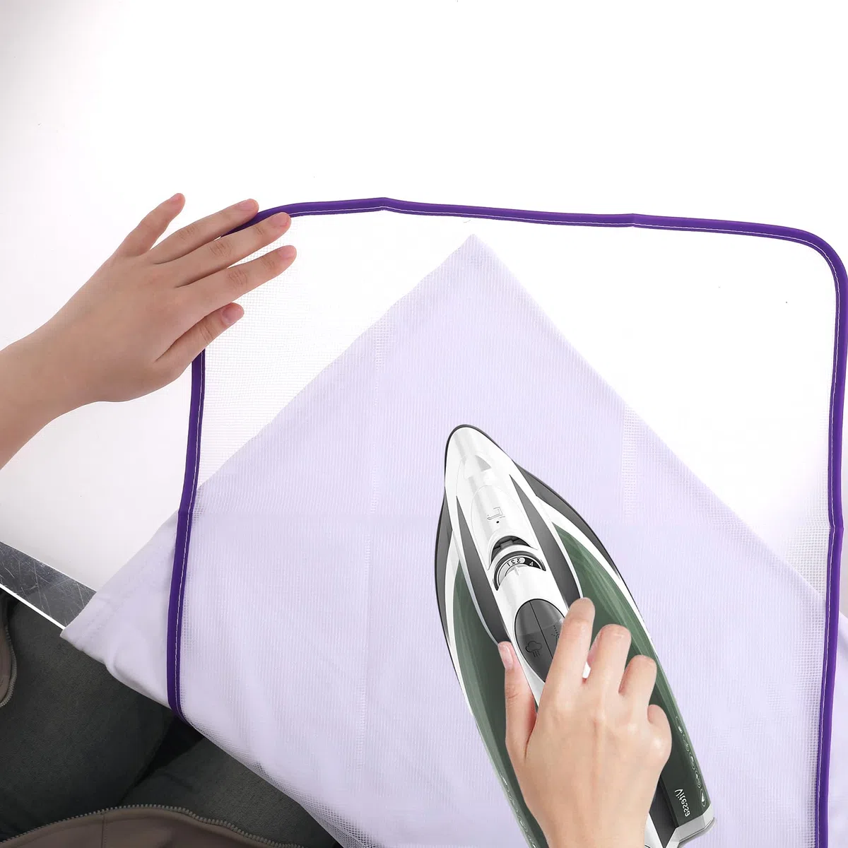 Paquete de 2 paños de malla para planchar protectores, protector de planchado que ahorra quemaduras, paño de planchado para proteger la ropa, almohadilla de planchado para coser y planchar herramienta