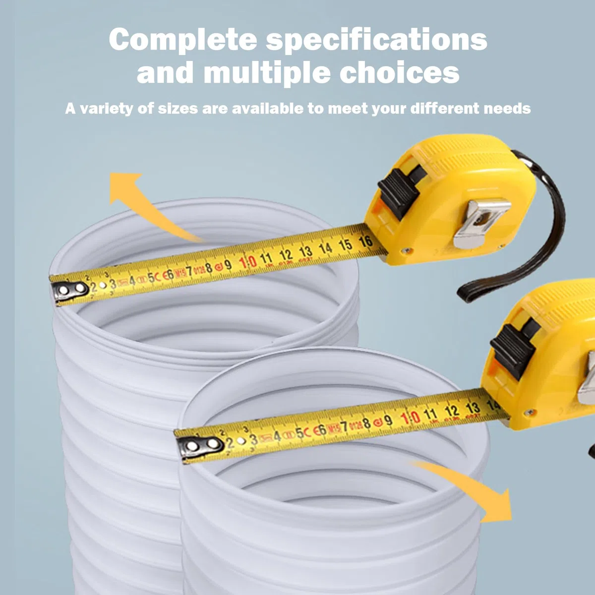 Tubo Aire Acondicionado Portátil, Ø 130 Mm, 1.5 M Manguera De Escape Para Aire Acondicionado, Tubo Flexible De Salida De Aire AC De PVC Con Rosca En Sentido Antihorario Para Aire Acondicionado/cocina