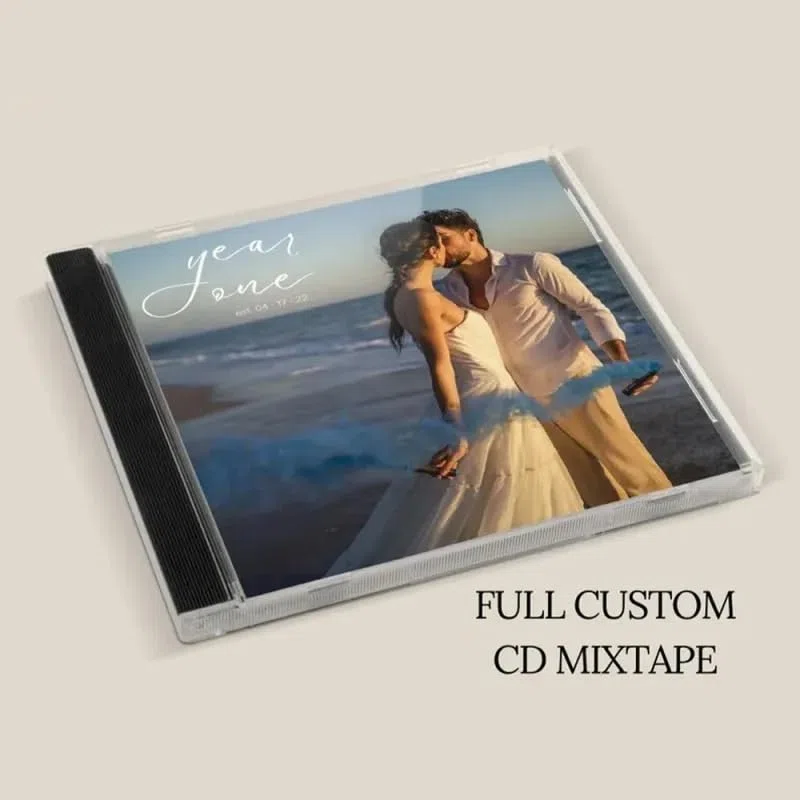 CD Personalizado y Estuche de 16 Canciones | Regalo de San Valentín, Aniversario o Boda | PrintYourDisc | Álbum de CD Personalizado