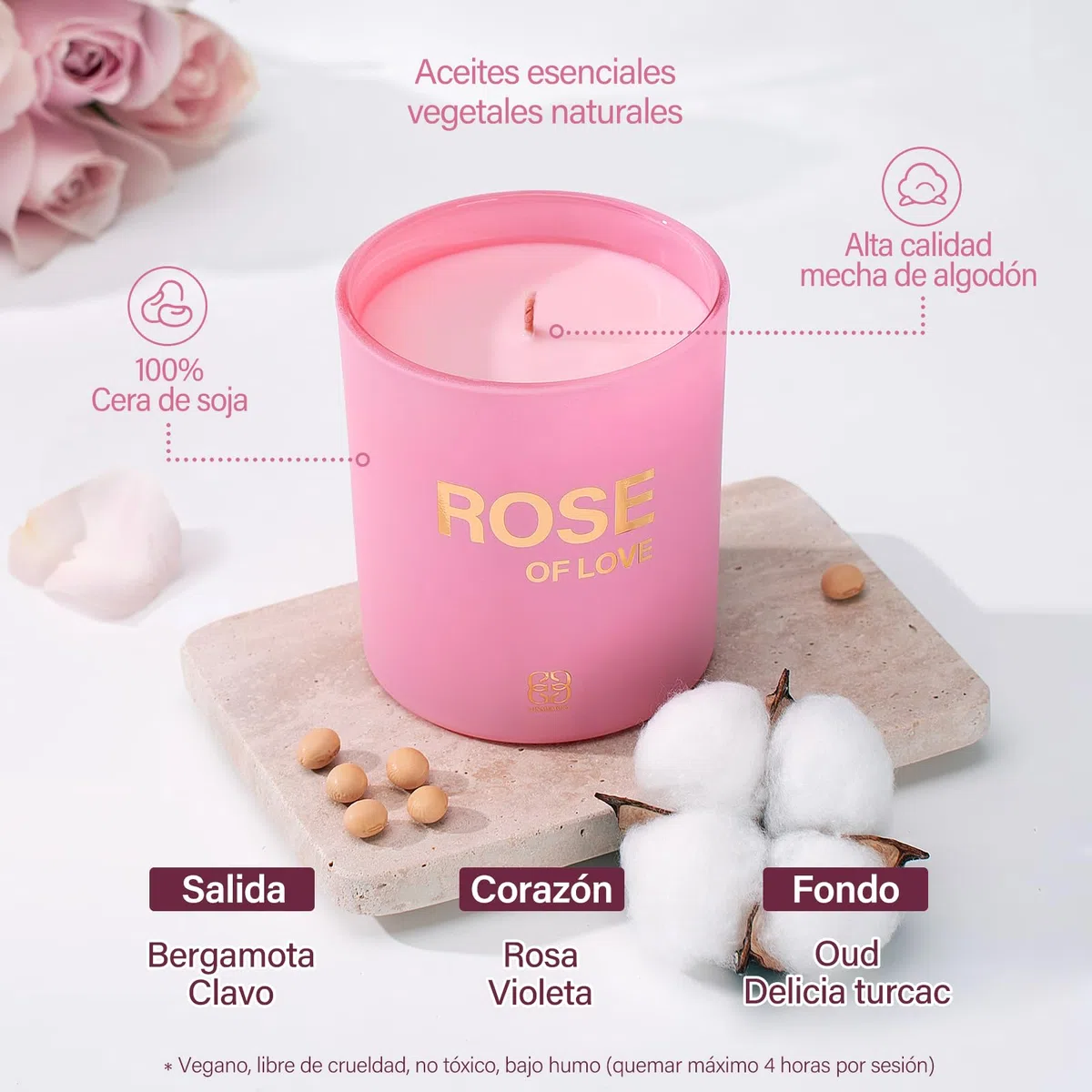 Regalo Mujer, Regalos Originales para Mujer Velas Aromáticas | Regalo Cumpleaños Mujer 230g, 50h Duración, Regalos Originales en Navidad a tu pareja, amigos, profesores, con Tarjeta, Caja