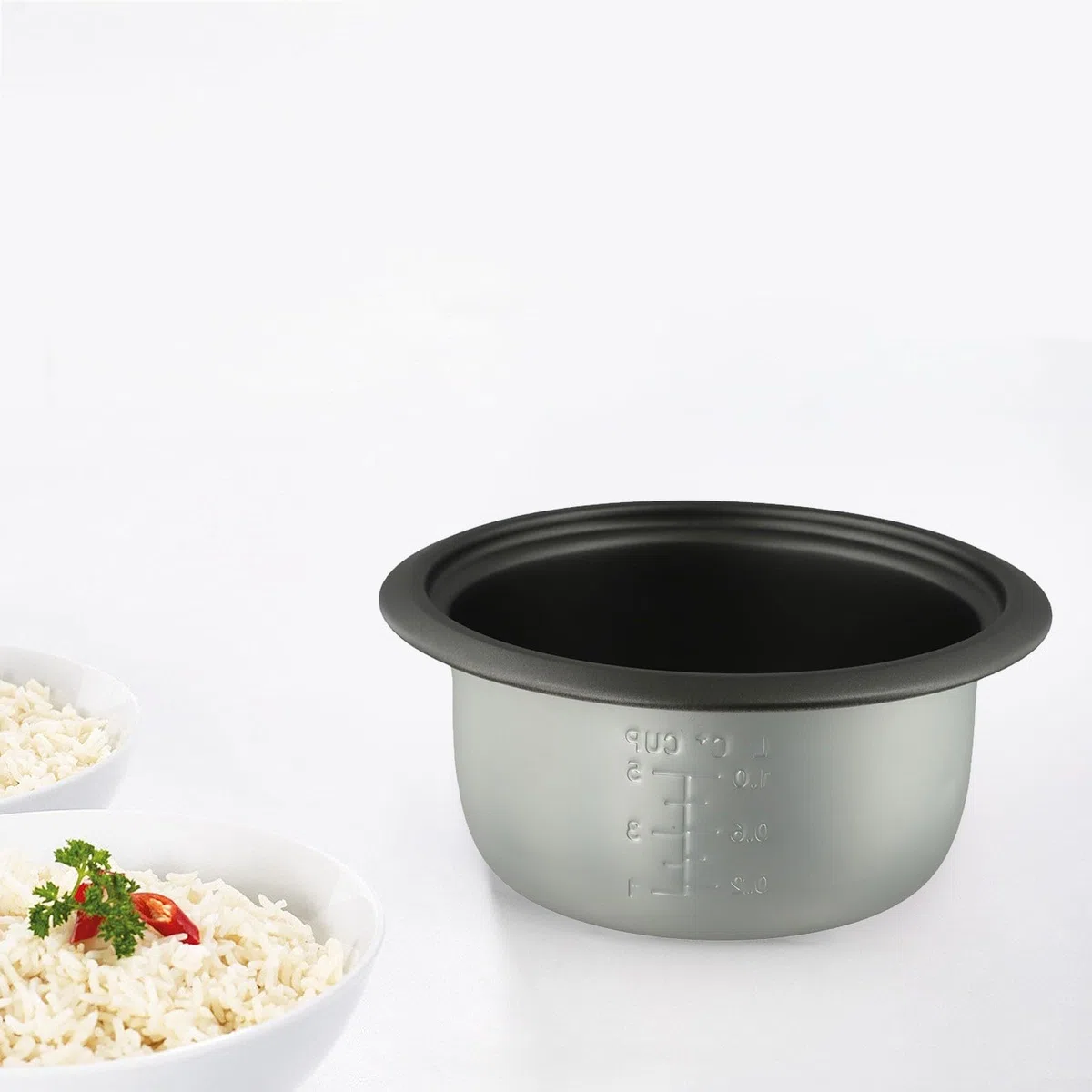 Olla de arroz antiadherente de 1 litro de repuesto para uso familiar pequeño, compatible con la mayoría de ollas arroceras de 1 litro