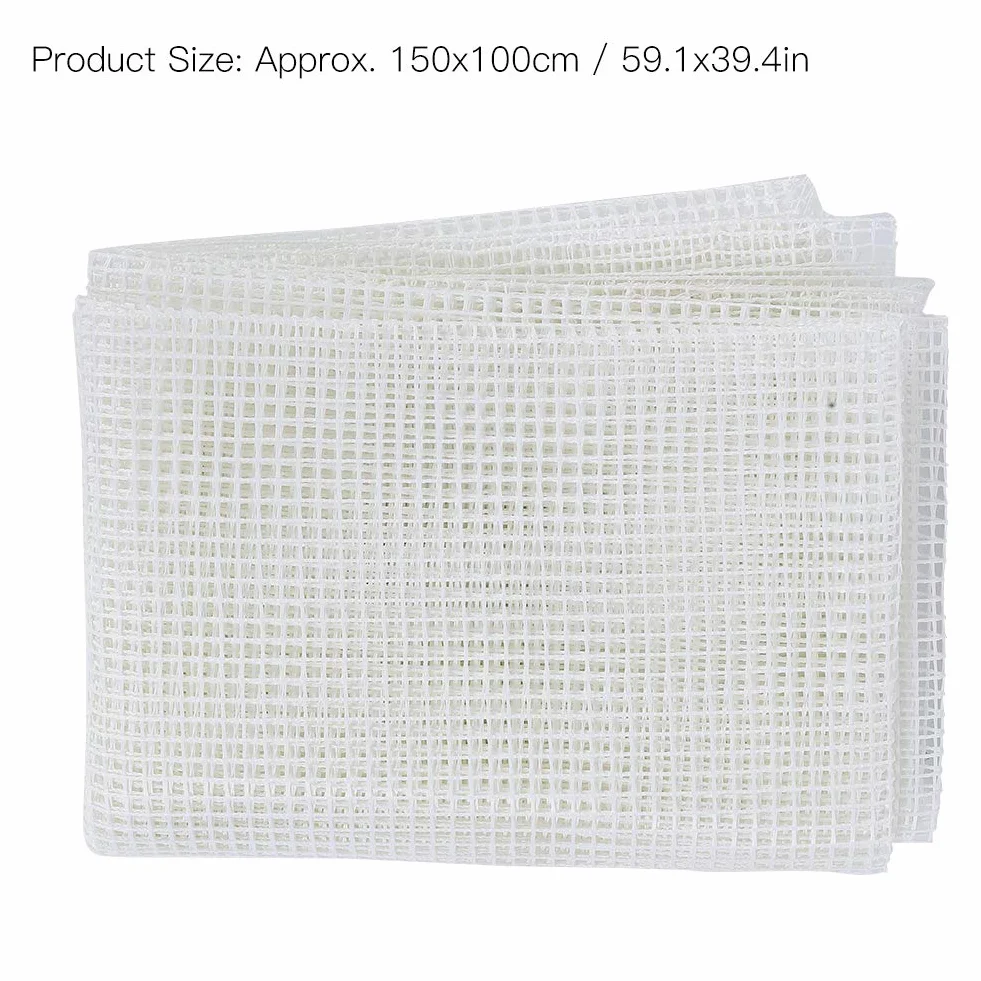 Tela de Malla para Tejer Alfombras, Fibra de Vidrio, Larga Vida útil, Alfombra, Malla, Ropa para Textiles para el Hogar(Paño de malla 150 * 100 cm)