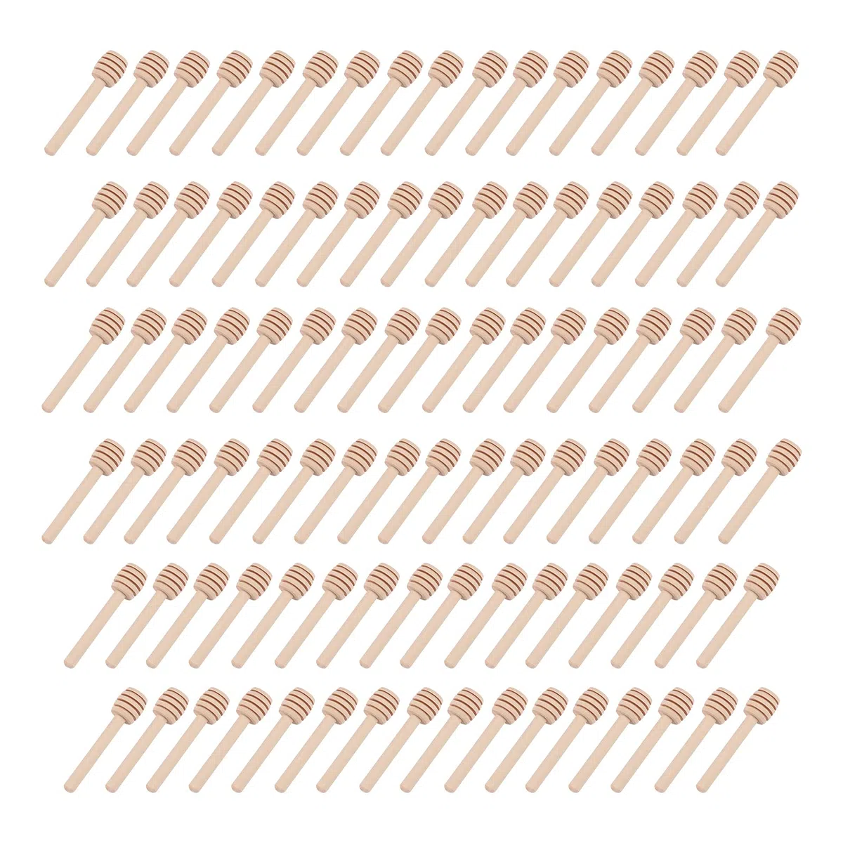 100 cucharas de miel, mini cucharas de madera para miel, mermelada, miel, pequeños palitos de miel, para bodas, cumpleaños, baby showers, Navidad, fiestas, coleccionables, varilla agitadora