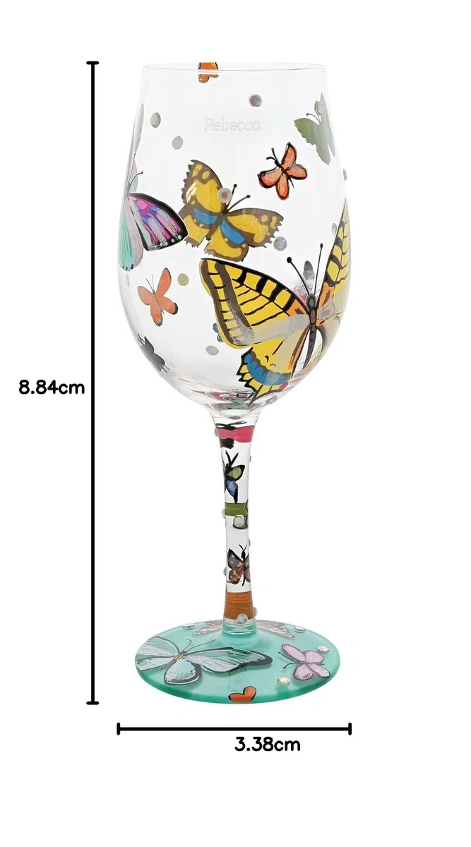 Lolita, Copa con dibujos de mariposas, Enesco
