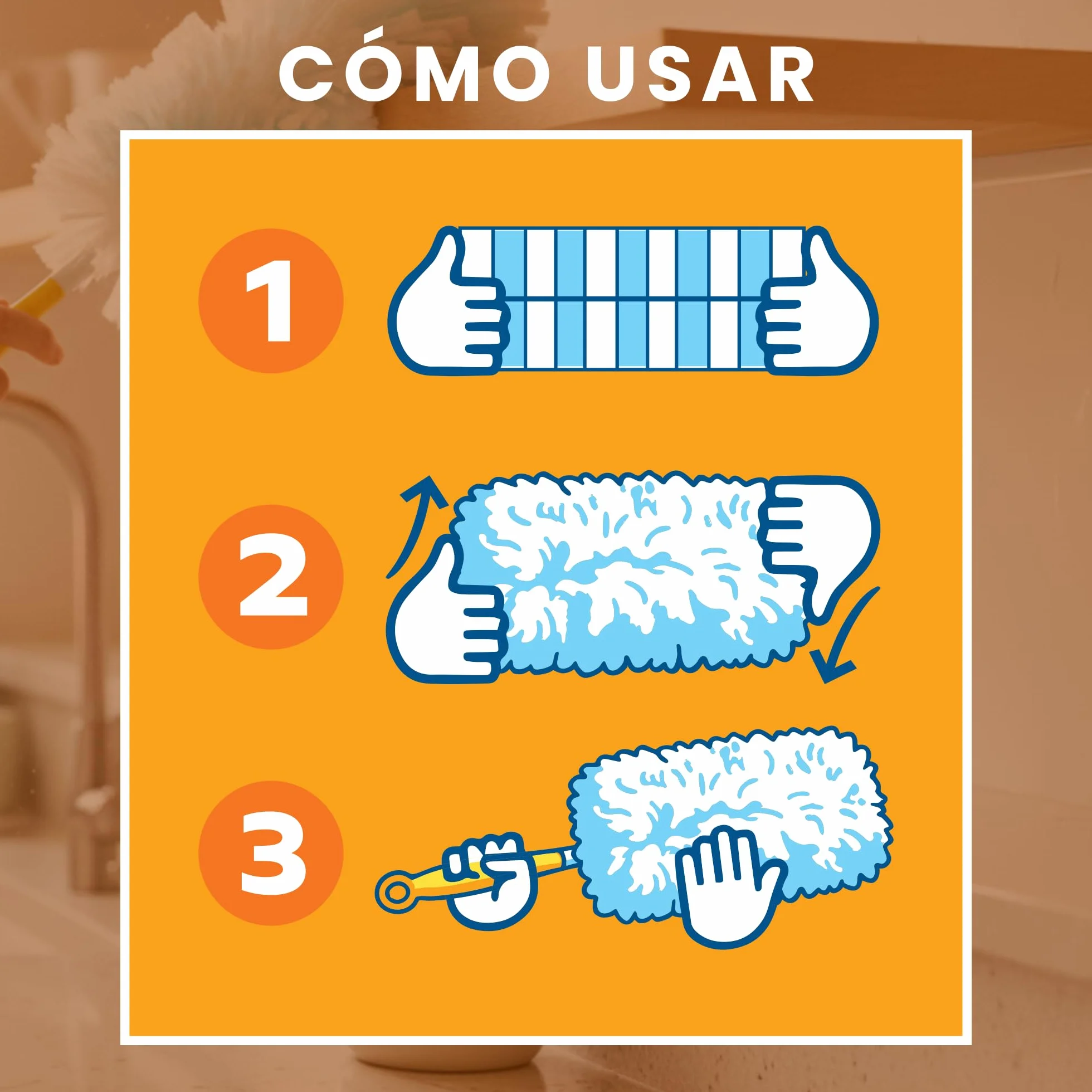 Paquete de 30 paños de Repuesto XXL con Plumero Swiffer Duster | Juego de Plumero con Mango para Limpieza en seco | Recarga de limpiaparabrisas para el hogar y el Coche